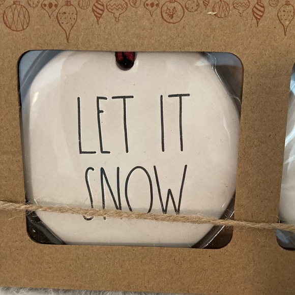 Rae Dunn Flat Ceramic Ornaments - Picture 2 of 6